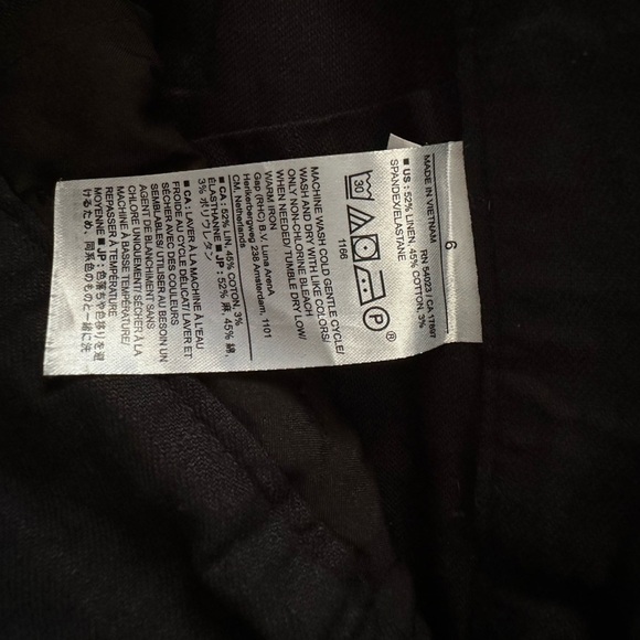 Banana Republic Linen Elegant Black Women's Pants - Picture 9 of 9